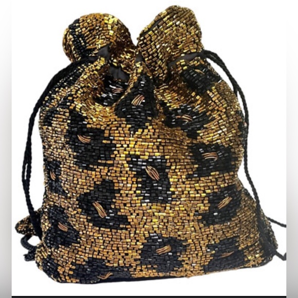 Zara Bohemian Beaded Bucket Bag New - Picture 1 of 13